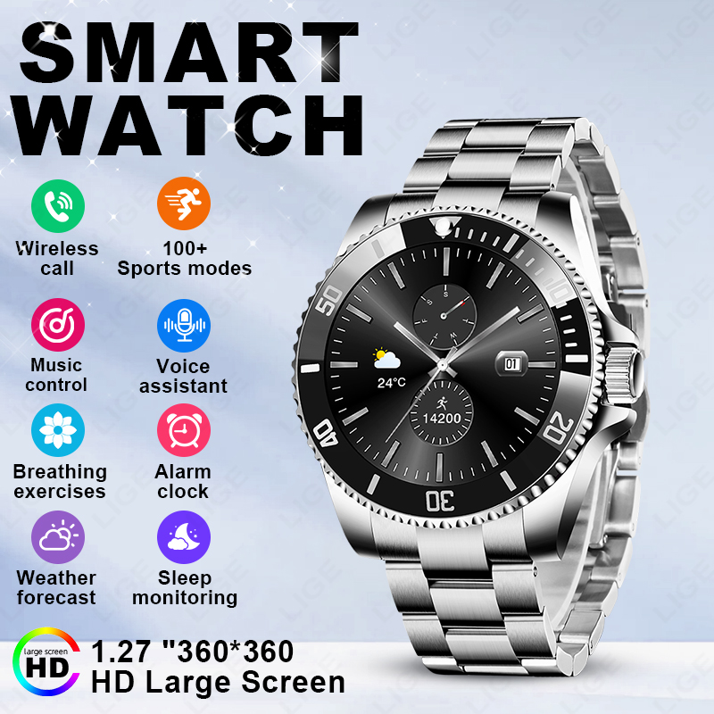 Luxury Watch Hd - Reloj Inteligente LIGE 2026 con Pantalla