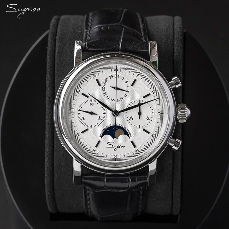 Moonphase Complication Watch - Reloj Sugess para Hombre con Movimiento