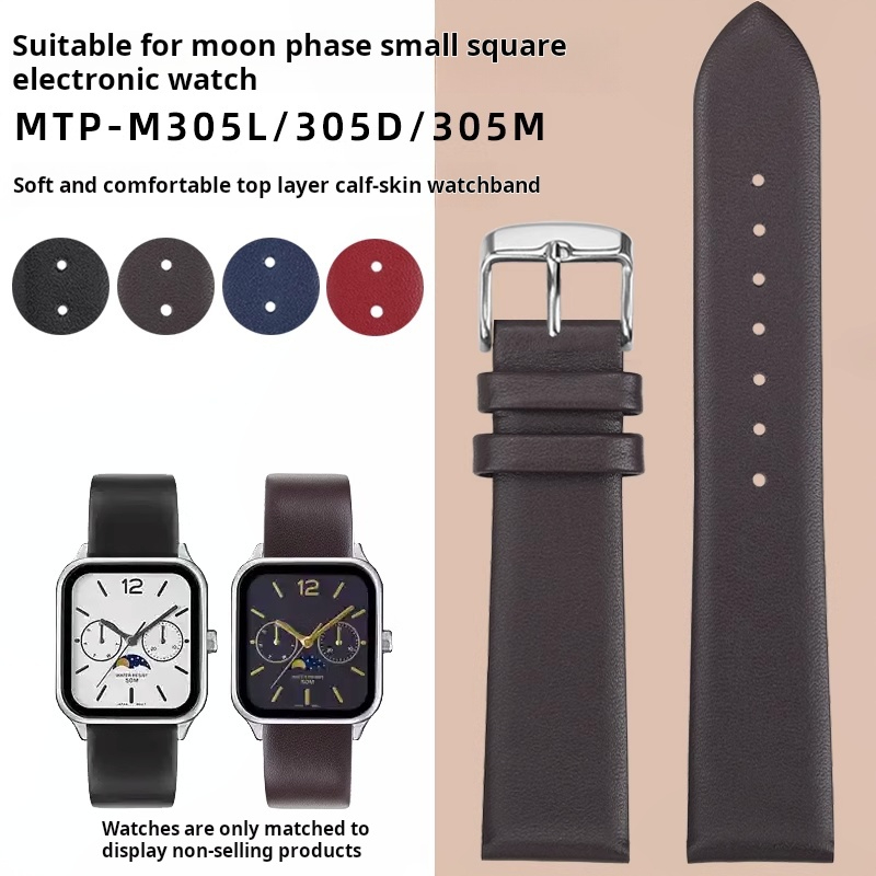 Moonphase Complication Watch - Correa de reloj de piel de