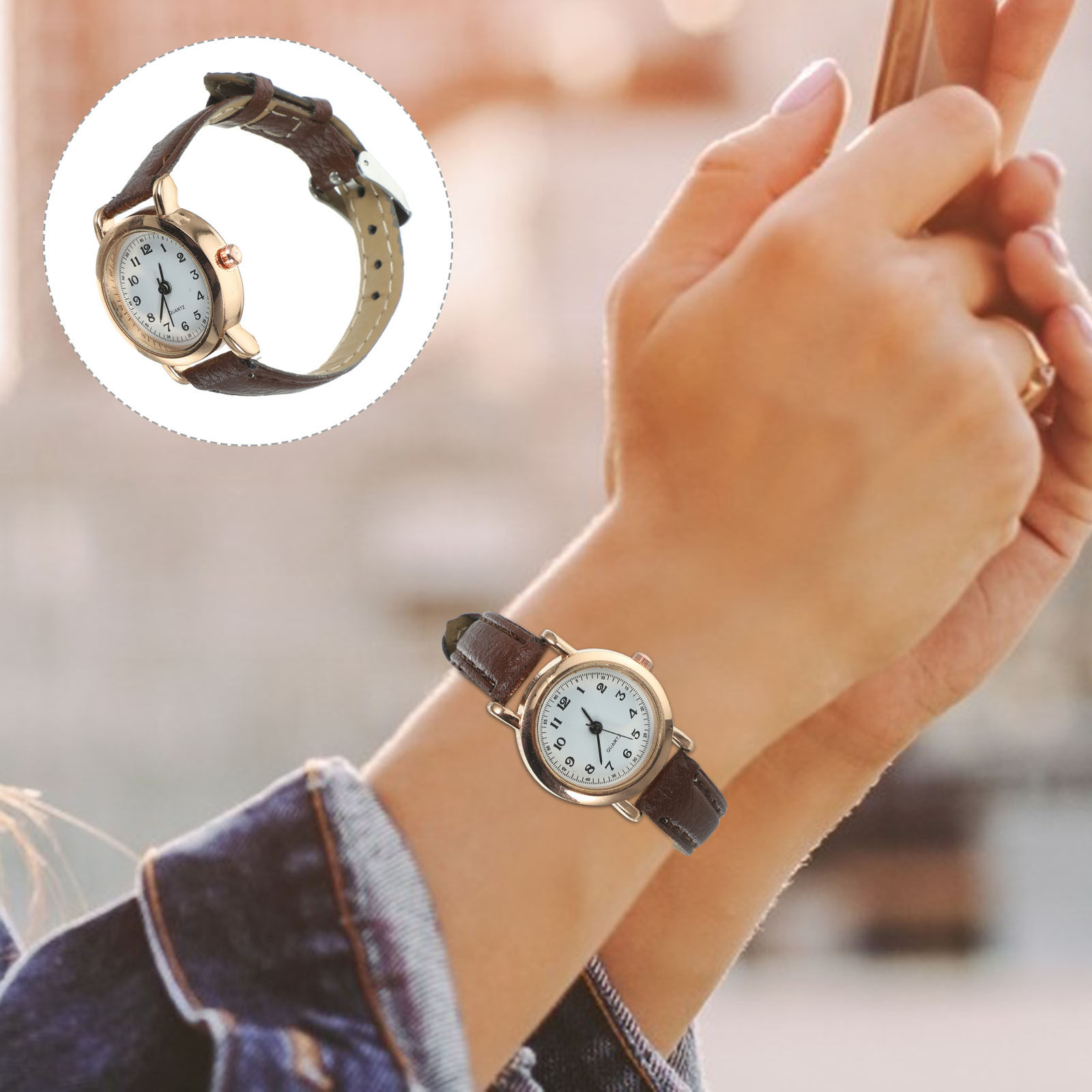 Luxury Watch White - Reloj de Mujer Simple y Elegante