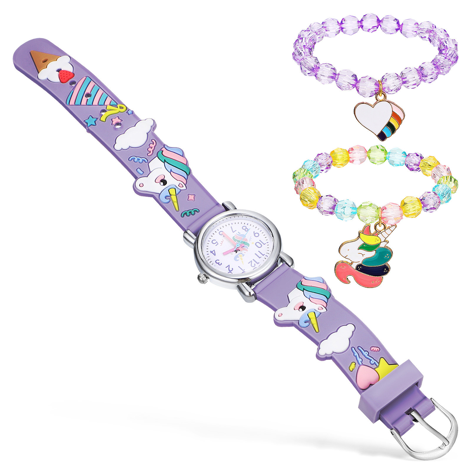 Luxury Watch White - 1 Juego de reloj de unicornio