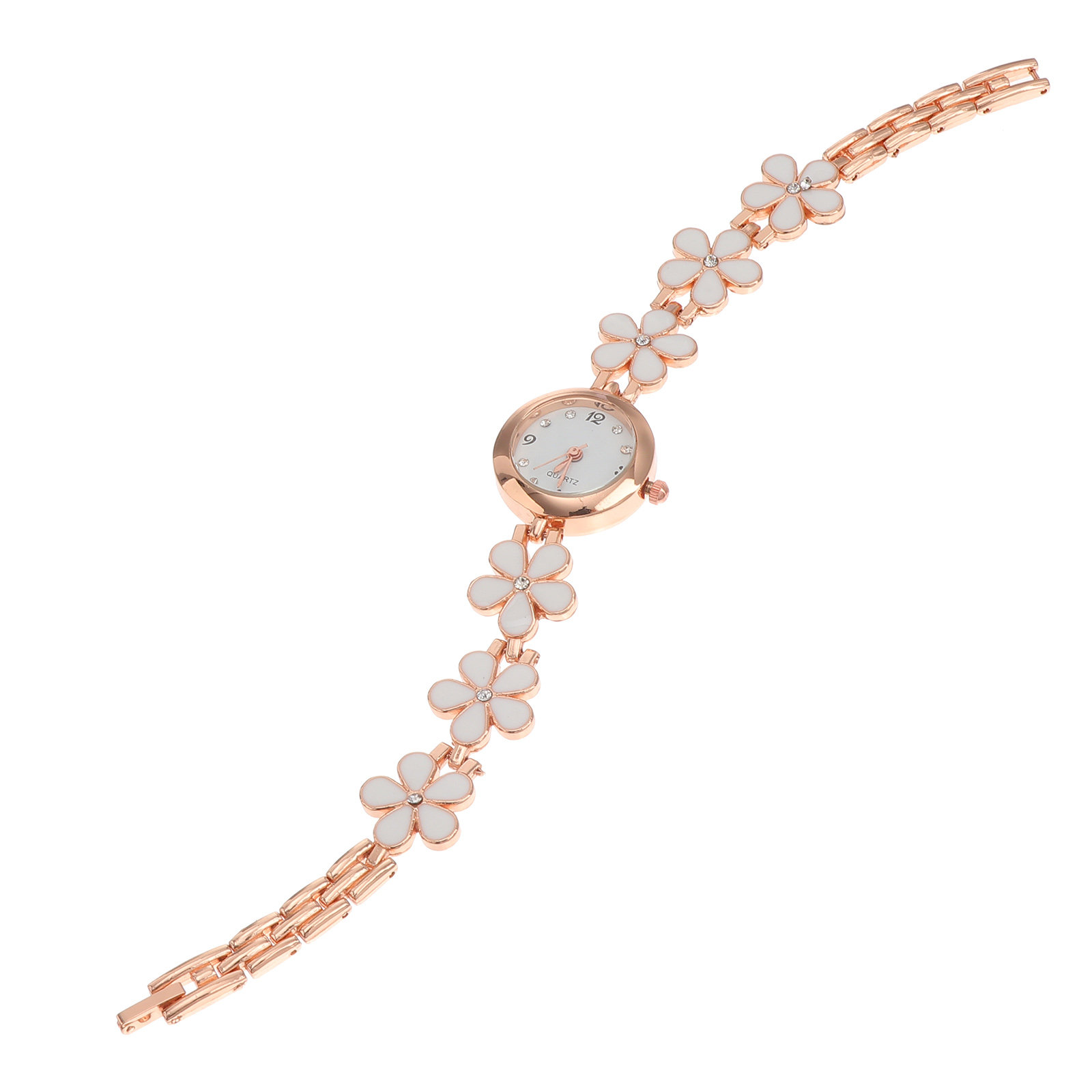 Luxury Watch White - Reloj Exquisito con Brazalete Blanco, Resistente