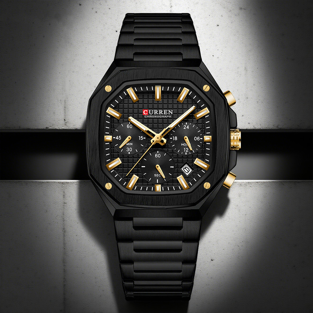 Luxury Watch Design - Reloj cronógrafo cuadrado de lujo CURREN