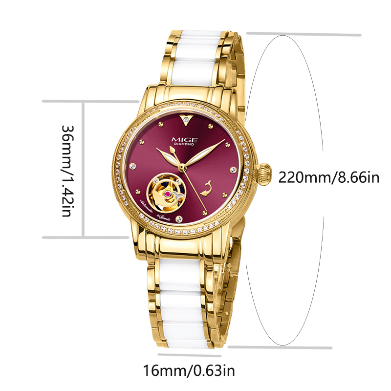 Reloj de Pulsera Mecánico de L - Luxury Watch White reseña y precio