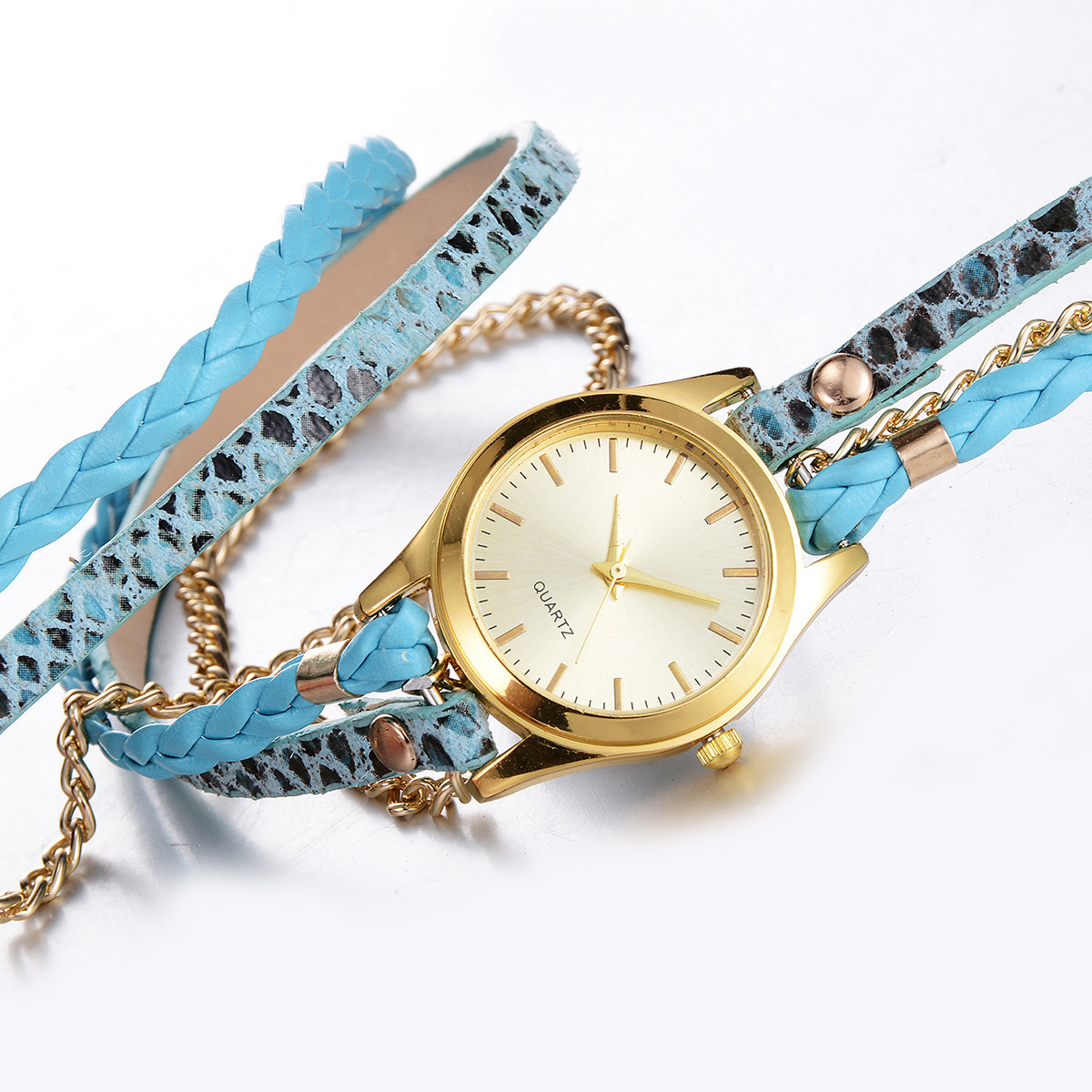 Reloj de cuarzo con textura de - Luxury Watch White reseña y precio
