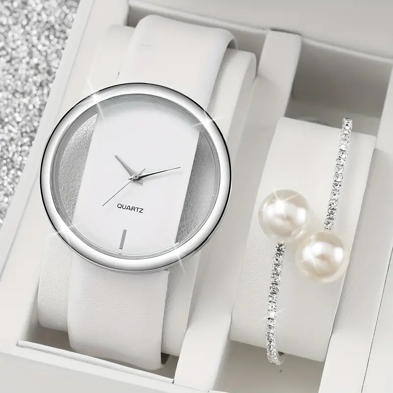 2 uds reloj Simple blanco de m - Luxury Watch White reseña y precio