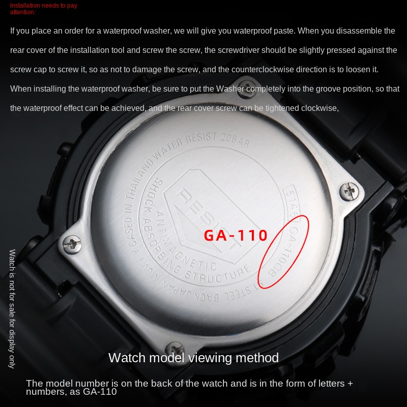 Junta de anillo antipolvo DW56 - Casio Watch G-Shock Ga-2100 reseña y precio