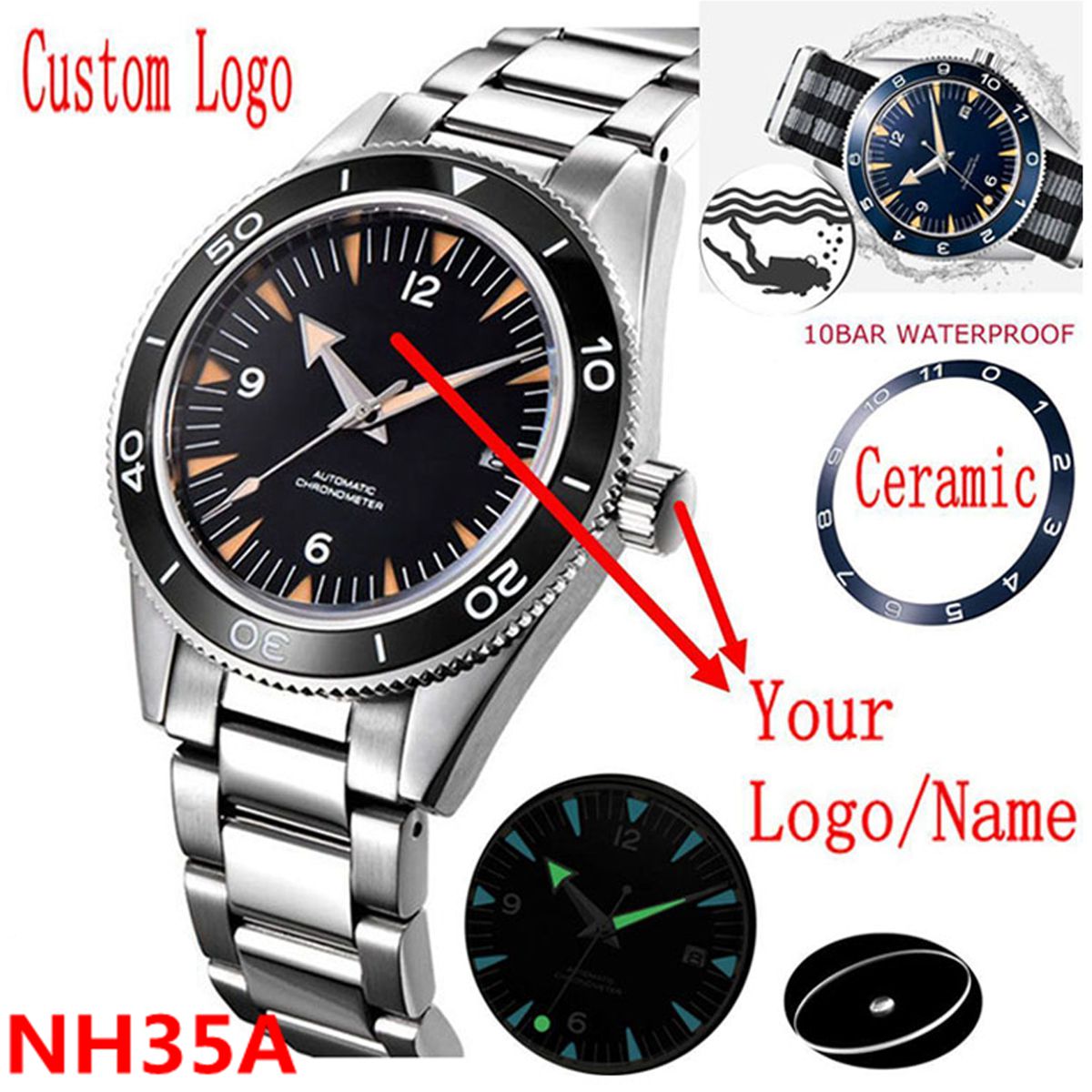 Reloj con movimiento NH35 con  - Lux Watch reseña y precio
