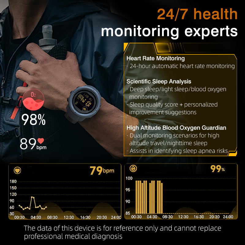 NORTH EDGE nuevo reloj Digital - Open Heart Watch reseña y precio