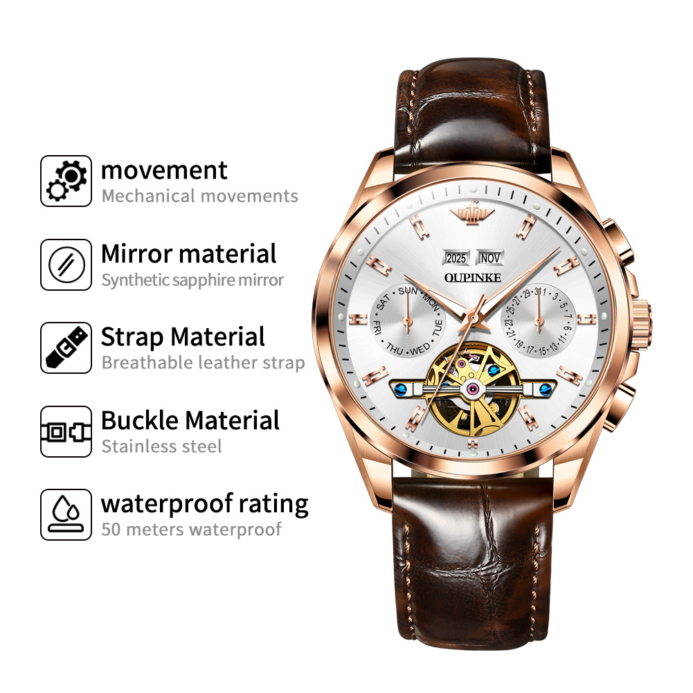 Reloj OUPINKE para hombre, mar - Luxury Watch Hd reseña y precio