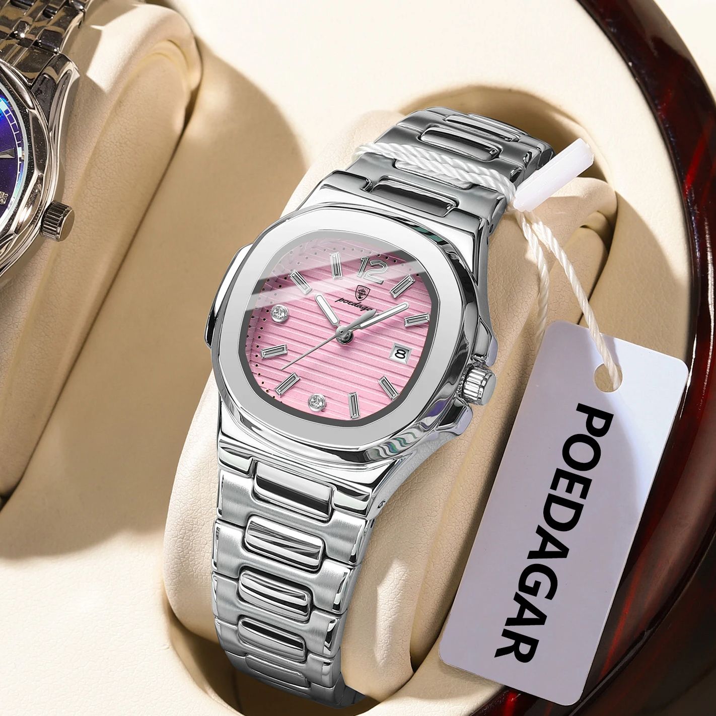 Reloj de pulsera POEDAGAR cuad - Luxury Watch Girl reseña y precio