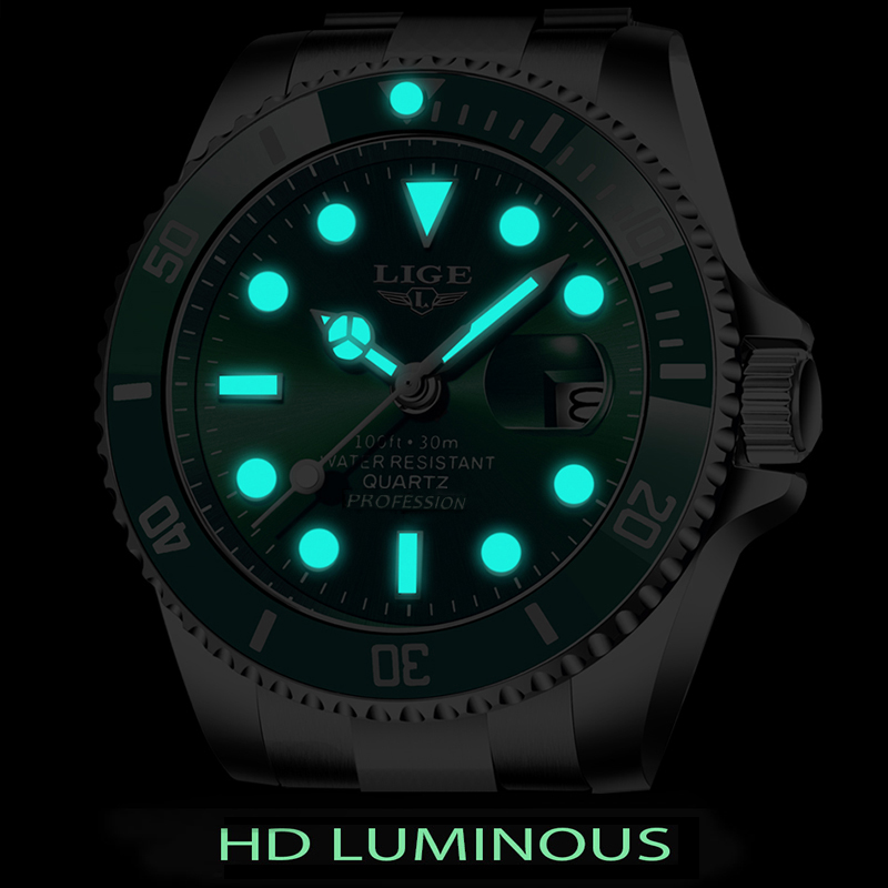 Reloj de buceo LIGE de lujo a  - Luxury Watch Name reseña y precio