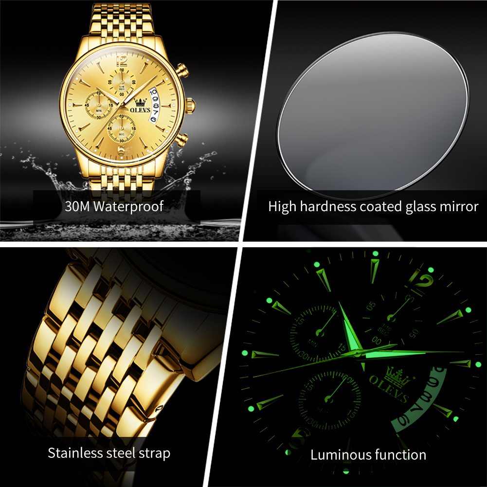 Reloj de cuarzo dorado de lujo - Luxury Watch Name reseña y precio