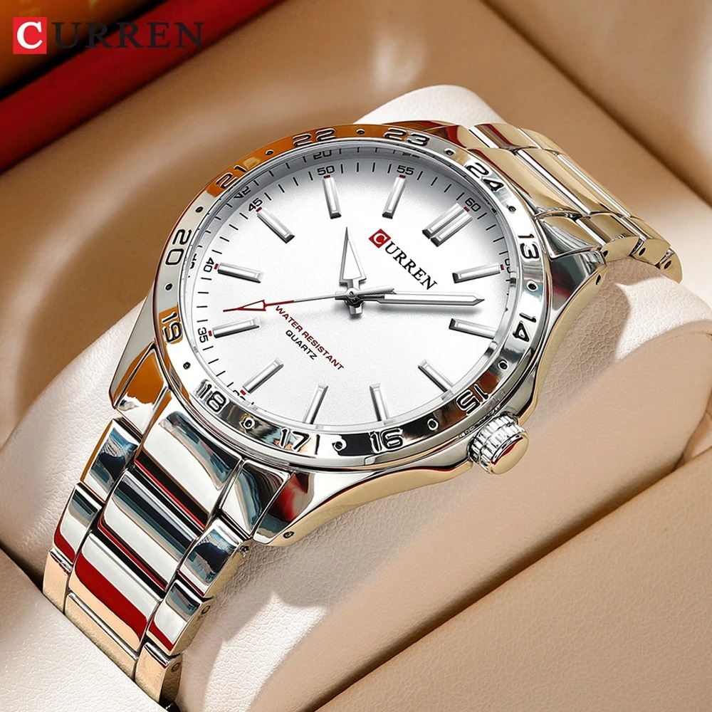 Reloj de Pulsera CURREN 8452 P - Luxury Watch White reseña y precio