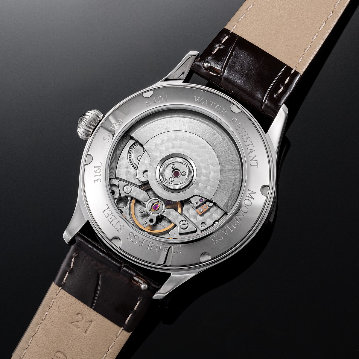 Reloj Sugess para hombre con f - Moonphase Complication Watch reseña y precio