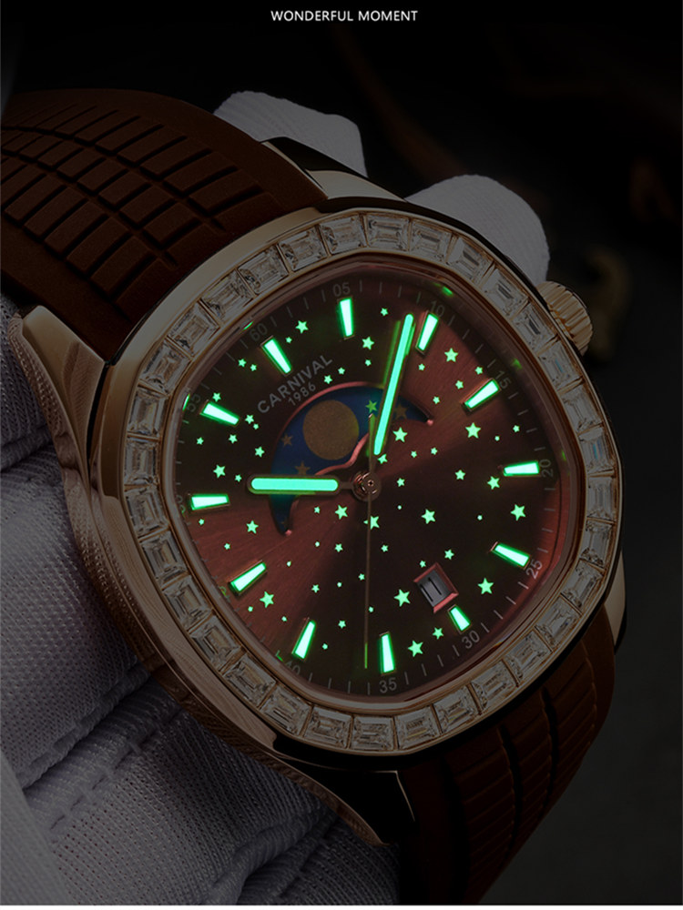 Reloj de cuarzo Ronda Carnival - Moonphase Complication Watch reseña y precio