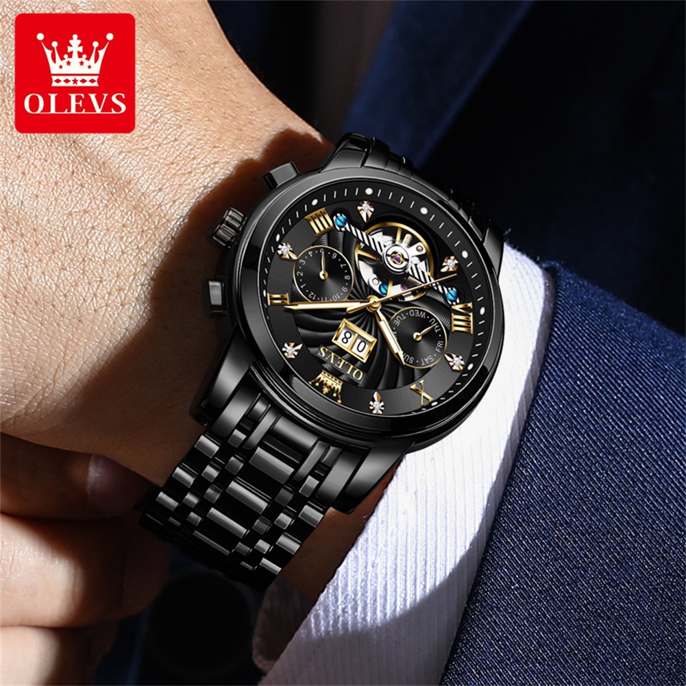 OLEVS Relojes clásicos para ho - Open Heart Watch reseña y precio