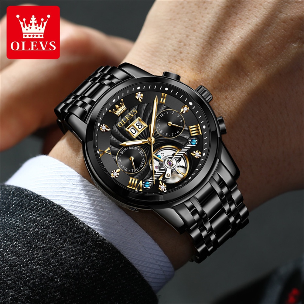 OLEVS Relojes clásicos para ho - Open Heart Watch reseña y precio