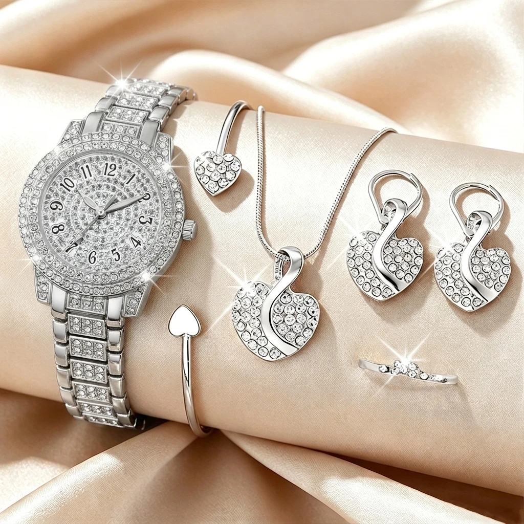 Set de 6 Relojes de Mujer con  - Open Heart Watch reseña y precio
