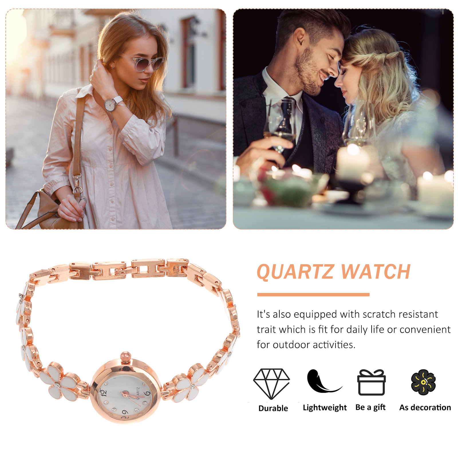 Reloj Exquisito con Brazalete  - Luxury Watch White reseña y precio
