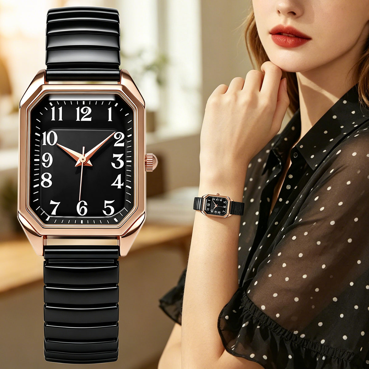 Reloj de Cuarzo Octagonal Rect - Lux Watch reseña y precio