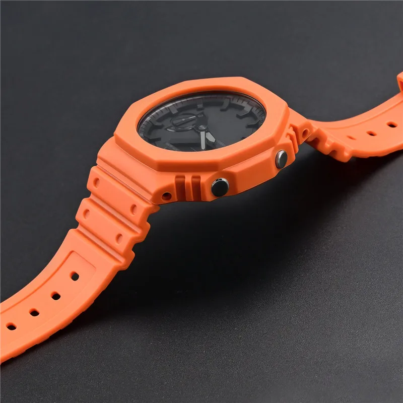 Correa de reloj de goma con bi - Casio Watch G-Shock Ga-2100 reseña y precio