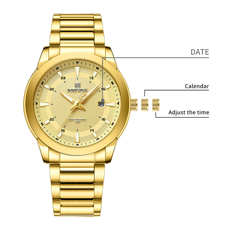 NAVIFORCE-relojes para hombre  - Luxury Watch Name reseña y precio