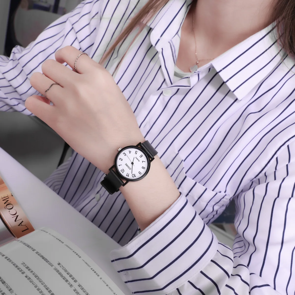 Reloj negro Simple, relojes de - Lux Watch reseña y precio
