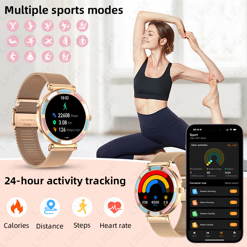 Reloj Inteligente de Lujo LIGE - Luxury Watch Hd reseña y precio