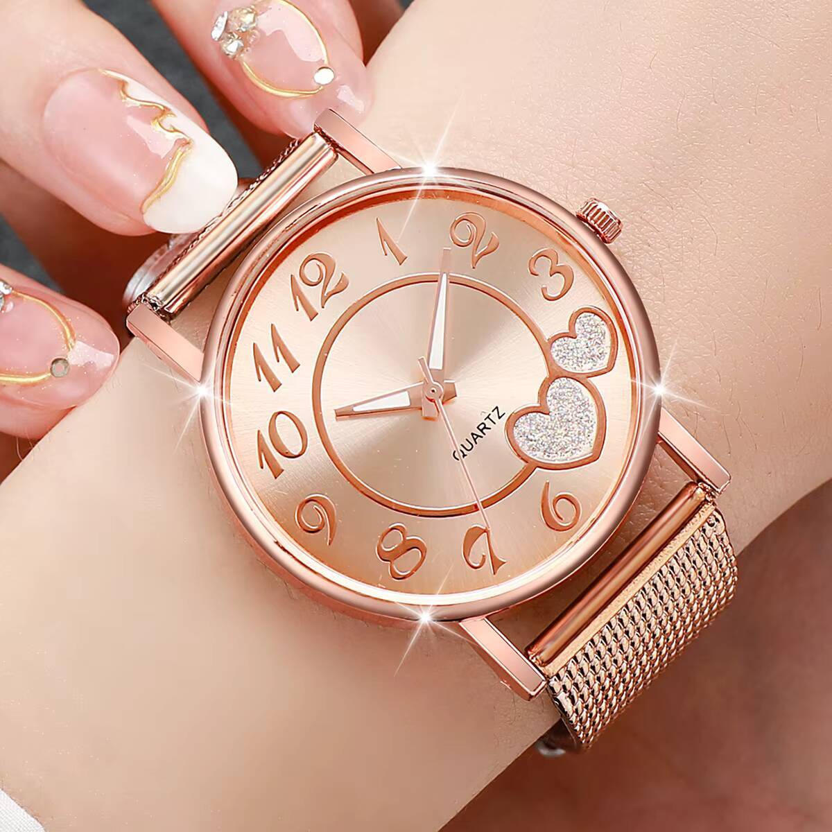 Reloj de pulsera de cuarzo con - Open Heart Watch reseña y precio
